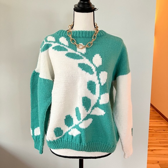 hand knit Sweaters - Grandma /Homemade/handcrafted/knitted sweater